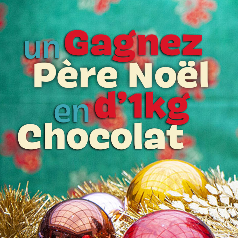 Gagnez notre Père Noël en chocolat de 1kg !